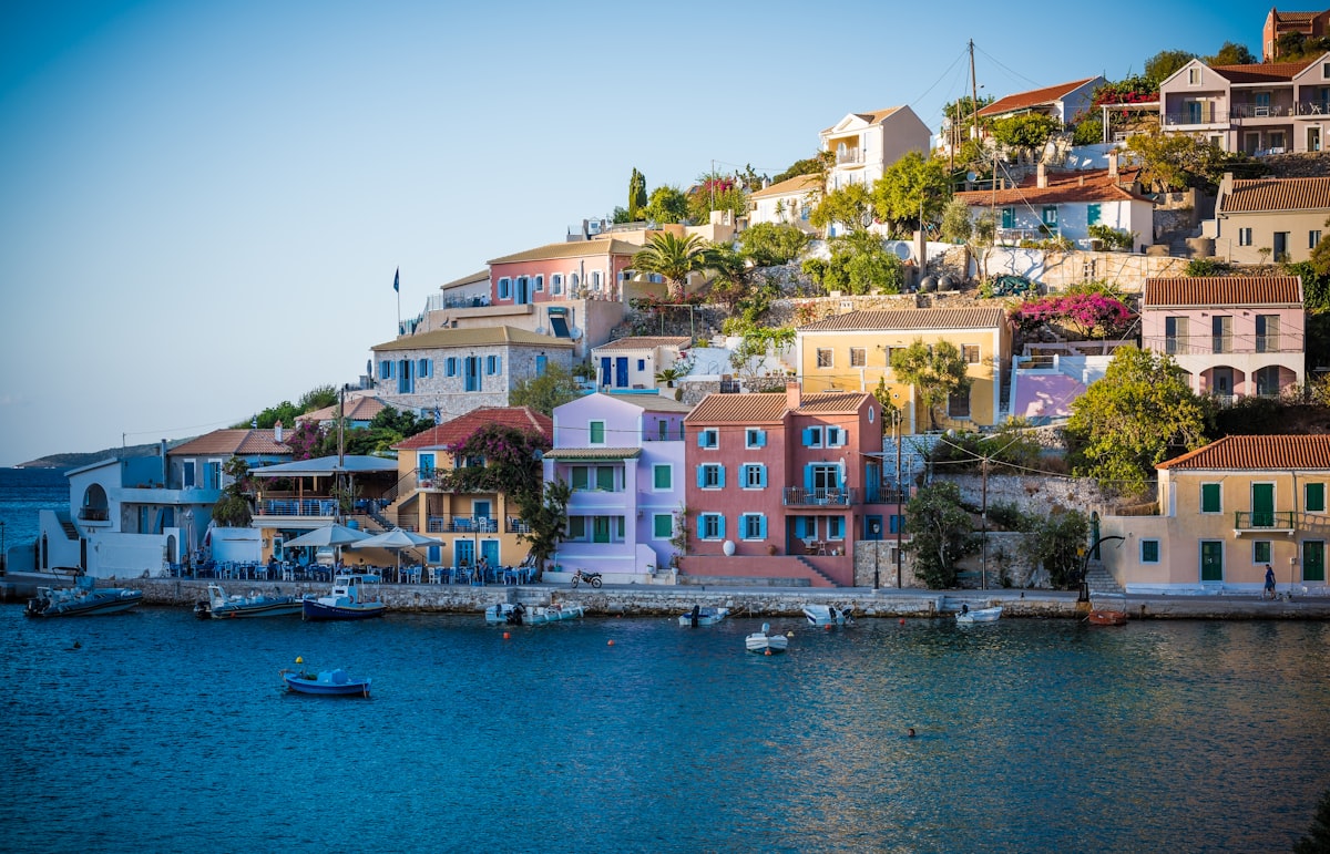 Croatian coastline with crystal clear Adriatic water